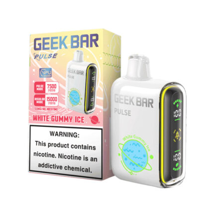 White Gummy Ice Geek Bar Flavor