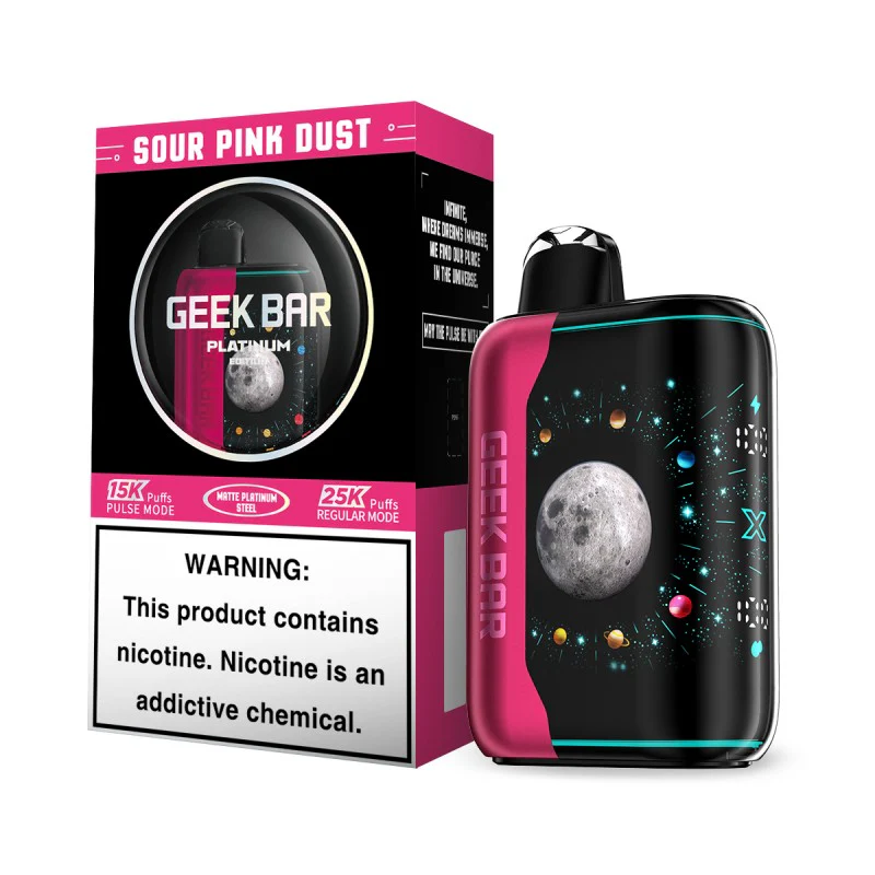 sour pink dust geek bar platinum